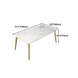 Traditional Luxury 4 Legs Furniture Stone Dining Table for Dining Room Clearhalo 'Dining Tables & Seating' 'Dining Tables' 'dining_table' 'furn' 'furn_dining_table' 'Furniture' 'Kitchen & Dining Furniture' 5382218
