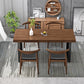 Solid Wood Top Dining Table Traditional Luxury Pine Wood Table with Sled Base