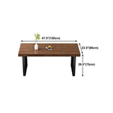 Solid Wood Top Dining Table Traditional Luxury Pine Wood Table with Sled Base
