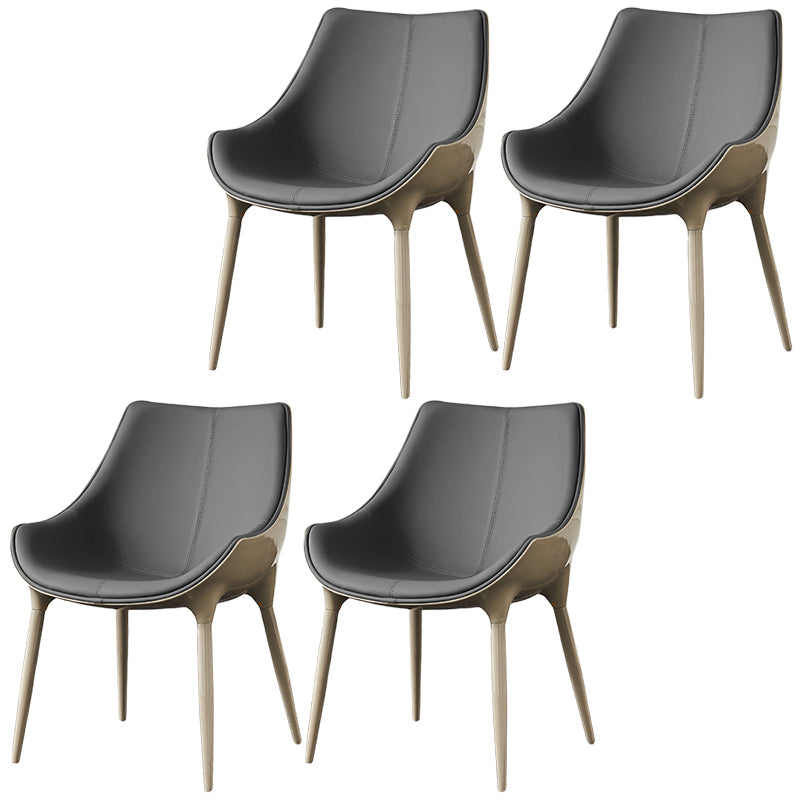 Sedia da pranzo in pelle finta sedia parsons in finitura opaca per casa