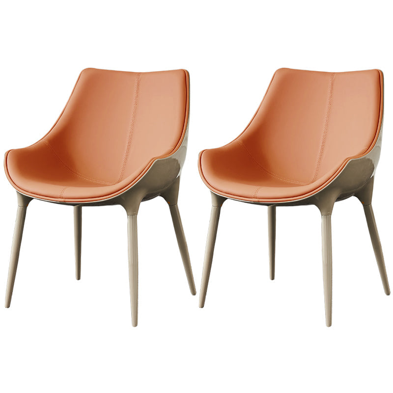 Sedia da pranzo in pelle finta sedia parsons in finitura opaca per casa