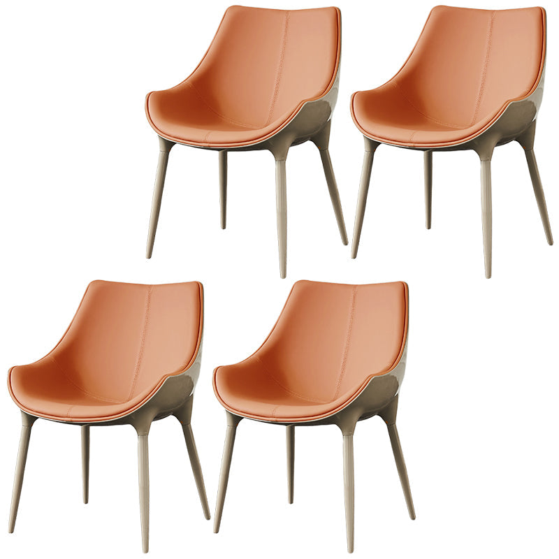 Sedia da pranzo in pelle finta sedia parsons in finitura opaca per casa