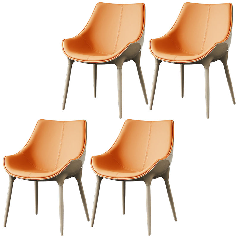 Sedia da pranzo in pelle finta sedia parsons in finitura opaca per casa