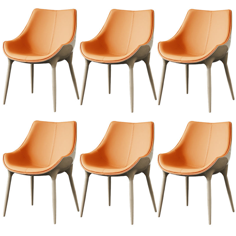 Sedia da pranzo in pelle finta sedia parsons in finitura opaca per casa