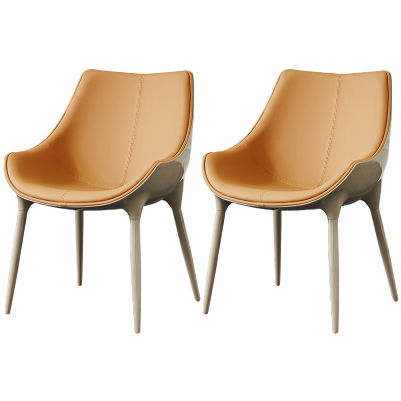 Sedia da pranzo in pelle finta sedia parsons in finitura opaca per casa