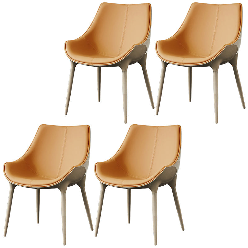 Sedia da pranzo in pelle finta sedia parsons in finitura opaca per casa