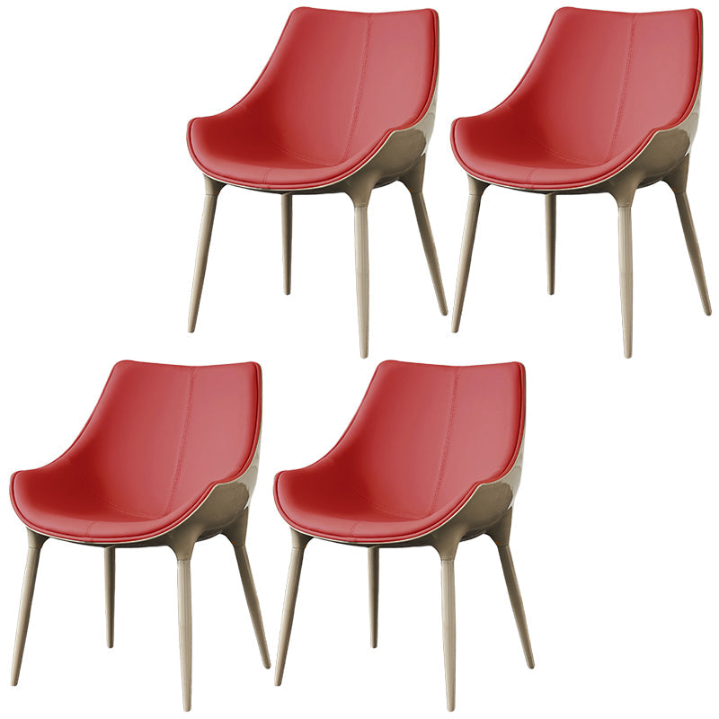 Sedia da pranzo in pelle finta sedia parsons in finitura opaca per casa