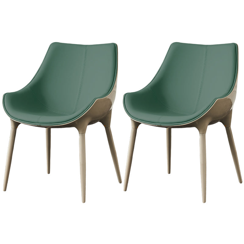 Sedia da pranzo in pelle finta sedia parsons in finitura opaca per casa