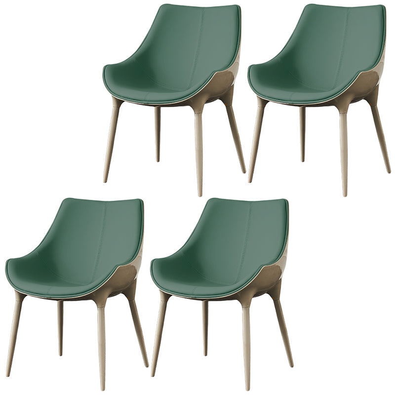 Sedia da pranzo in pelle finta sedia parsons in finitura opaca per casa