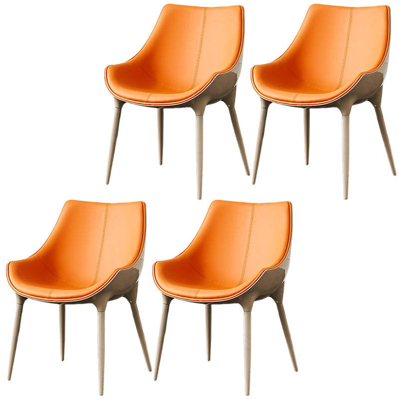 Sedia da pranzo in pelle finta sedia parsons in finitura opaca per casa