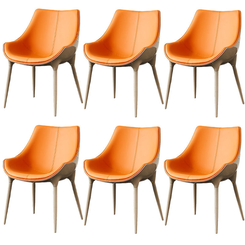 Sedia da pranzo in pelle finta sedia parsons in finitura opaca per casa