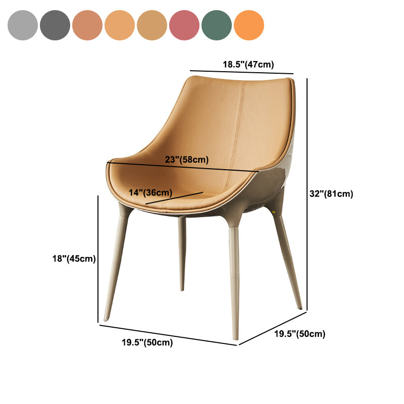 Sedia da pranzo in pelle finta sedia parsons in finitura opaca per casa