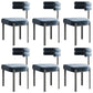 Contemporary Open Back Side Chair Upholstered Armless Dining Chair