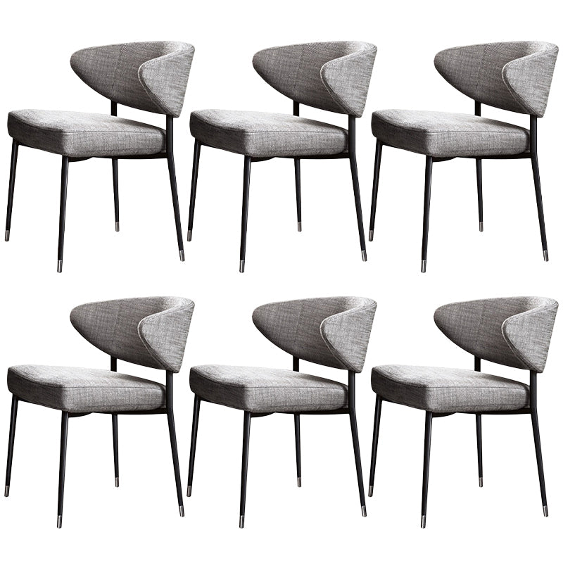 キッチン用のモダンなPUレザーダイニングチェア布張りの腕の椅子