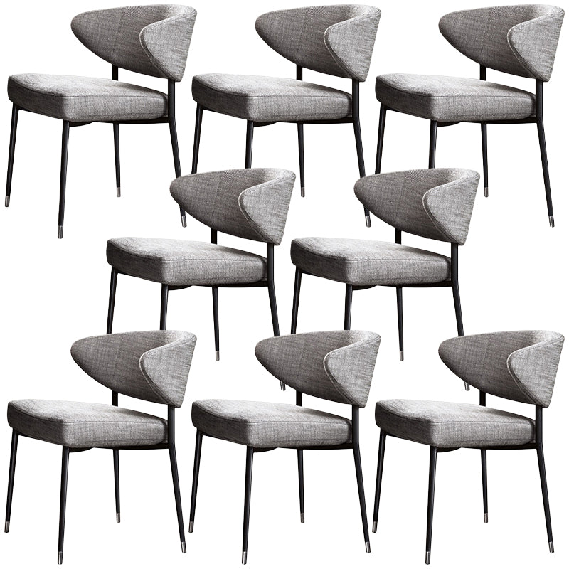 キッチン用のモダンなPUレザーダイニングチェア布張りの腕の椅子