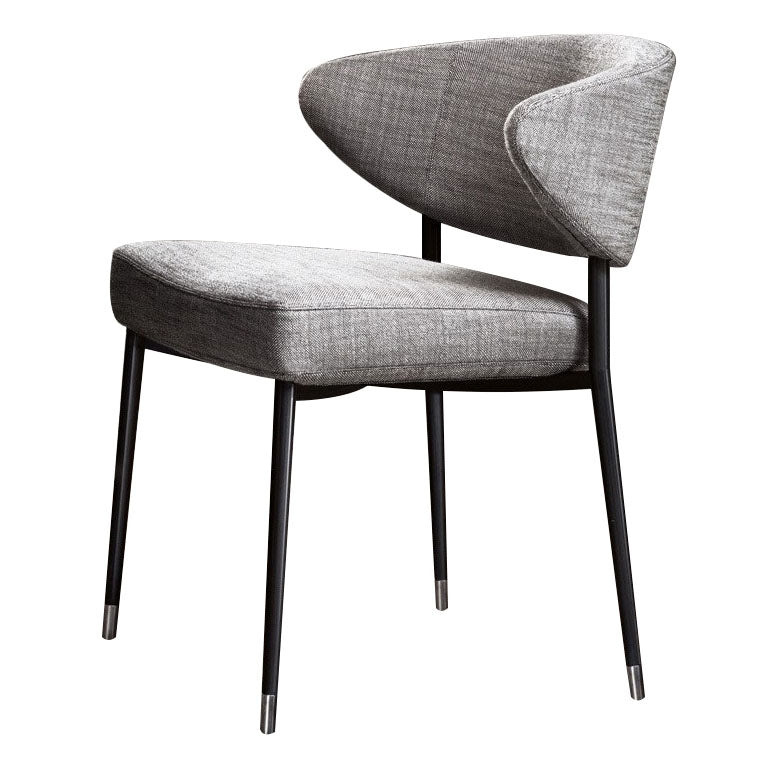 キッチン用のモダンなPUレザーダイニングチェア布張りの腕の椅子