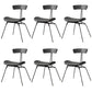 Industrial Dining Side Chair Upholstered Armless Dining Chair