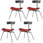 Industrial Dining Side Chair Upholstered Armless Dining Chair
