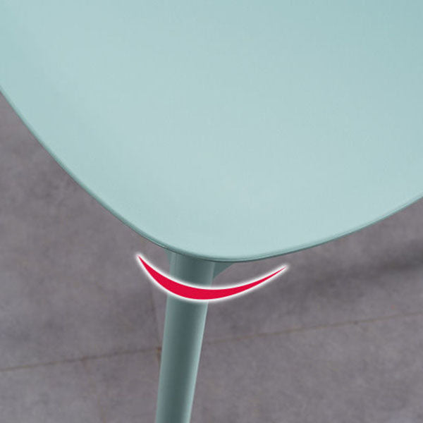 Plastic Dining Chair Open Back Dining Side Furniture in Matte Finish for Home Clearhalo 'Dining Chairs' 'Dining Tables & Seating' 'dining_chair' 'furn' 'furn_dining_chair' 'Furniture' 'Kitchen & Dining Furniture' 5382580