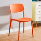 Plastic Dining Chair Open Back Dining Side Furniture in Matte Finish for Home Clearhalo 'Dining Chairs' 'Dining Tables & Seating' 'dining_chair' 'furn' 'furn_dining_chair' 'Furniture' 'Kitchen & Dining Furniture' 5382583