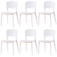 Chaise de salle à manger en plastique moderne meubles côté salle à manger arrière en finition mate pour intérieur
