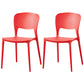 Chaise de salle à manger en plastique moderne meubles côté salle à manger arrière en finition mate pour intérieur