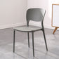 Chaise de salle à manger en plastique moderne meubles côté salle à manger arrière en finition mate pour intérieur