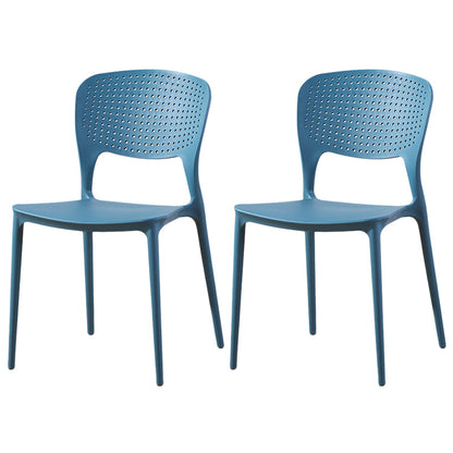 Chaise de salle à manger en plastique moderne meubles côté salle à manger arrière en finition mate pour intérieur