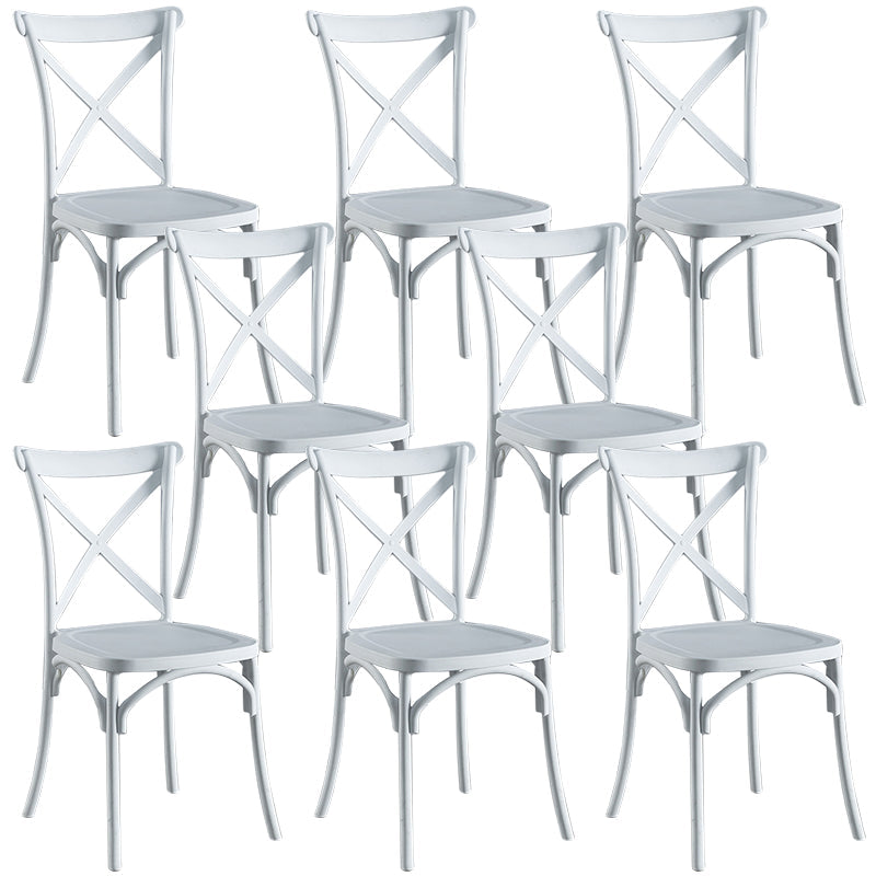 Silla de plástico contemporánea silla trasera en la parte trasera en acabado mate para casa