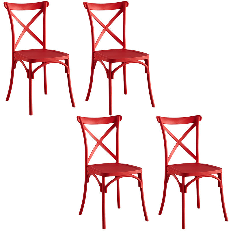 Silla de plástico contemporánea silla trasera en la parte trasera en acabado mate para casa