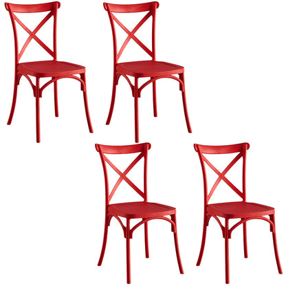 Silla de plástico contemporánea silla trasera en la parte trasera en acabado mate para casa