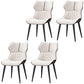 PU Leather Upholstered Dining Chair Contemporary Wingback Side Chair White 4 Piece Set Clearhalo 'Dining Chairs' 'Dining Tables & Seating' 'dining_chair' 'furn' 'furn_dining_chair' 'Furniture' 'Kitchen & Dining Furniture' 5382842