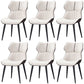 PU Leather Upholstered Dining Chair Contemporary Wingback Side Chair White 6 Piece Set Clearhalo 'Dining Chairs' 'Dining Tables & Seating' 'dining_chair' 'furn' 'furn_dining_chair' 'Furniture' 'Kitchen & Dining Furniture' 5382844