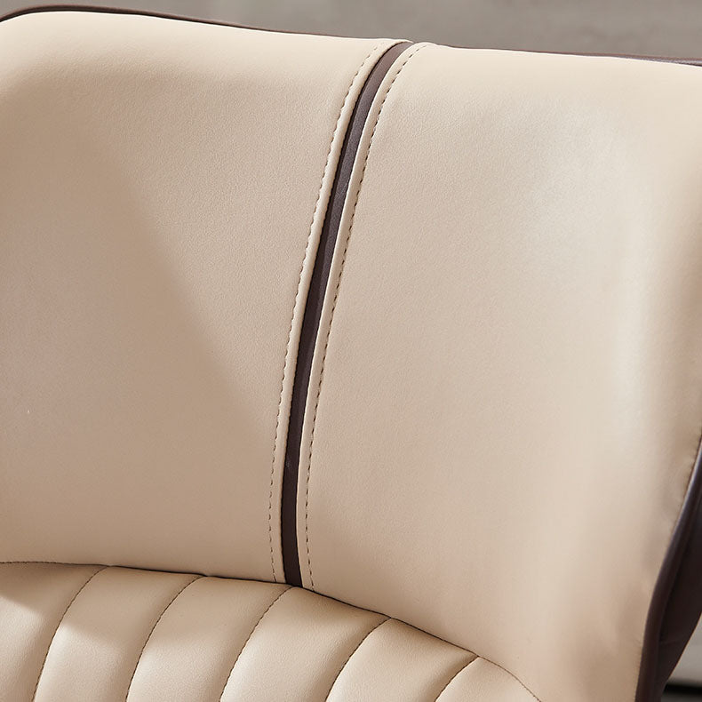 PU Leather Upholstered Dining Chair Contemporary Wingback Side Chair Clearhalo 'Dining Chairs' 'Dining Tables & Seating' 'dining_chair' 'furn' 'furn_dining_chair' 'Furniture' 'Kitchen & Dining Furniture' 5382852