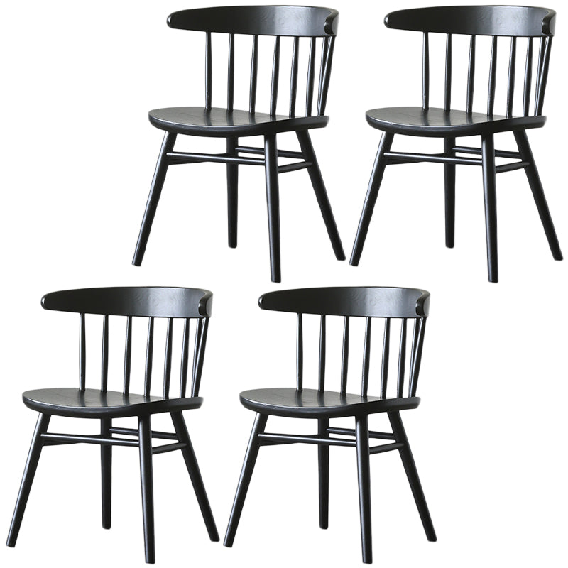 Silla lateral de madera sólida silla lateral tradicional windsor para comedor