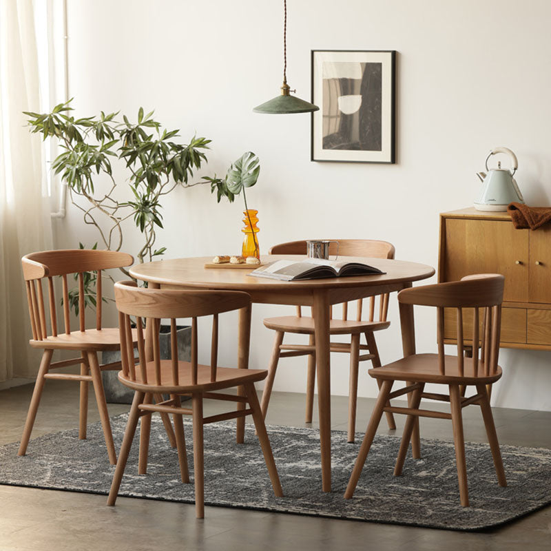 Silla lateral de madera sólida silla lateral tradicional windsor para comedor