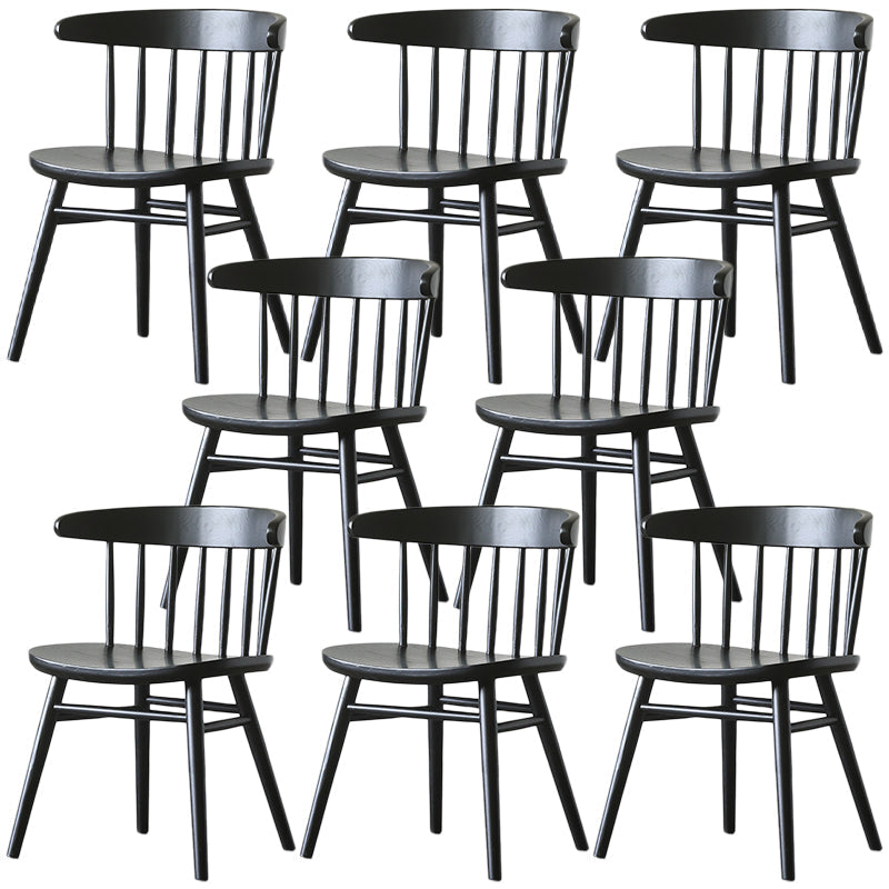 Silla lateral de madera sólida silla lateral tradicional windsor para comedor