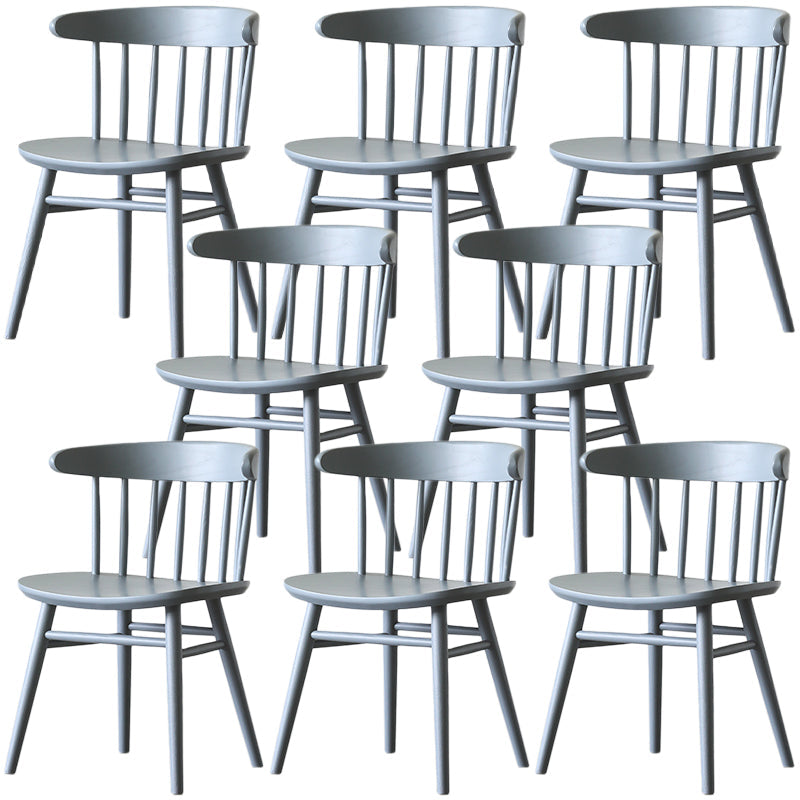 Silla lateral de madera sólida silla lateral tradicional windsor para comedor