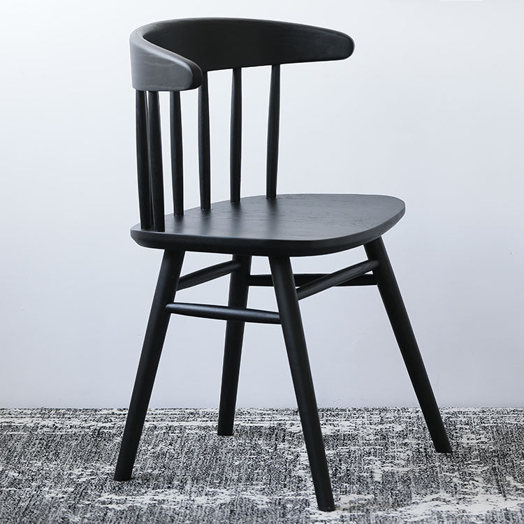 Silla lateral de madera sólida silla lateral tradicional windsor para comedor