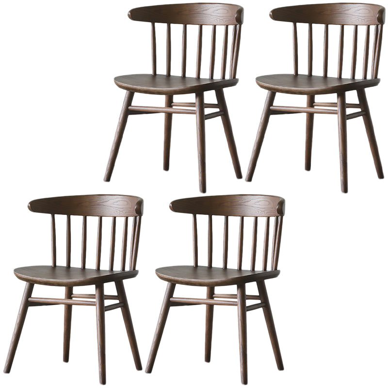 Silla lateral de madera sólida silla lateral tradicional windsor para comedor