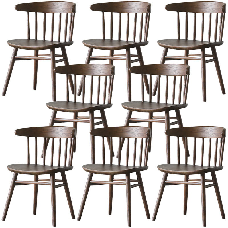 Silla lateral de madera sólida silla lateral tradicional windsor para comedor