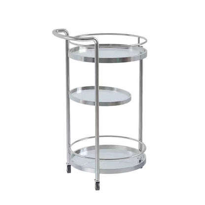 Modern Metal Rolling Prep Table Rectangular Prep Table for Home Use