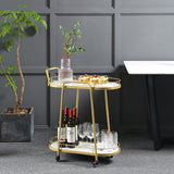 Contemporary Style Rolling Prep Table Stone Prep Table for Kitchen