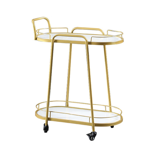 Contemporary Style Rolling Prep Table Stone Prep Table for Kitchen