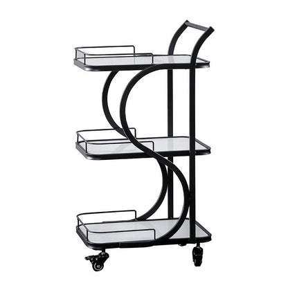 Contemporary Style Rolling Prep Table Stone Prep Table for Restaurant