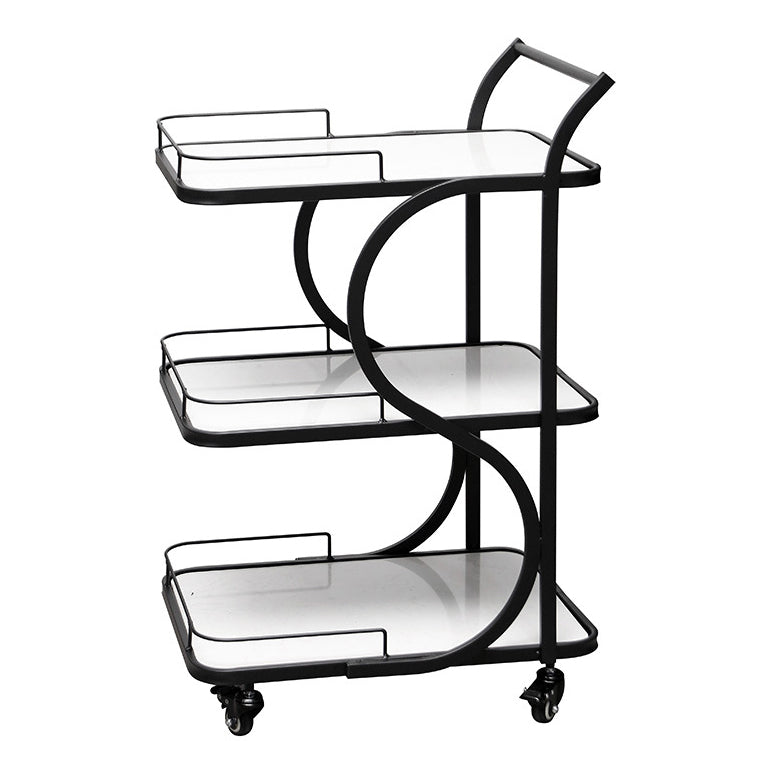 Contemporary Style Rolling Prep Table Stone Prep Table for Restaurant