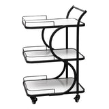 Contemporary Style Rolling Prep Table Stone Prep Table for Restaurant