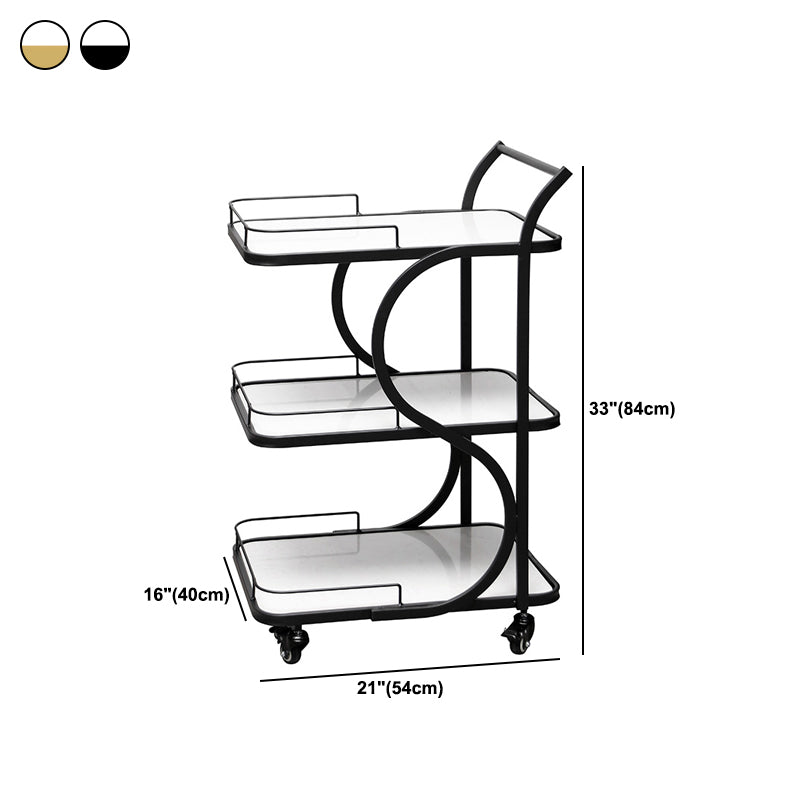Contemporary Style Rolling Prep Table Stone Prep Table for Restaurant