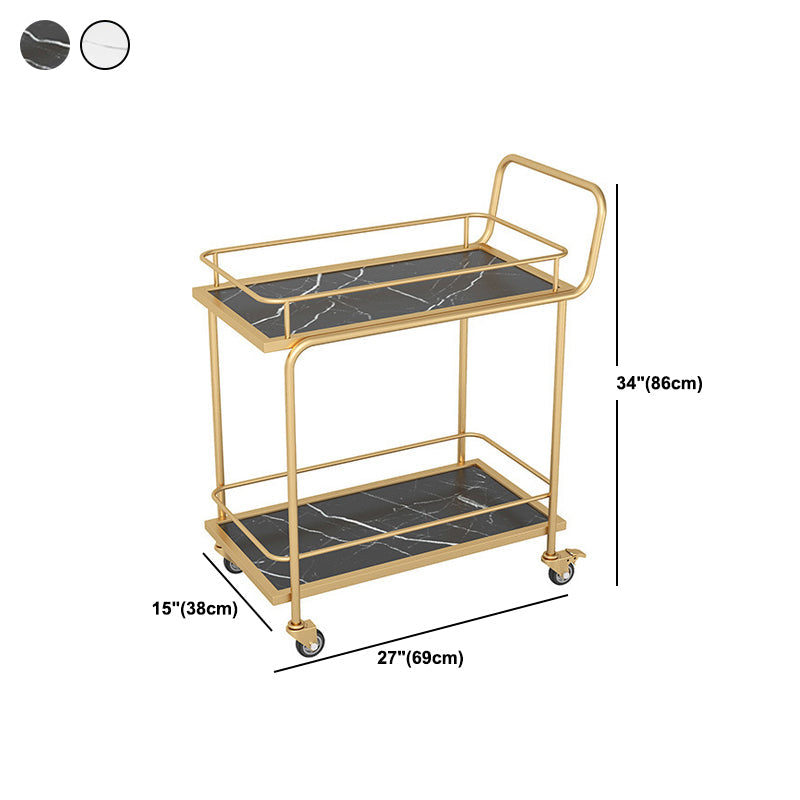 33.86"H Rolling Modern Prep Table Metal Rectangular Prep Table for Home Use Clearhalo 'furn' 'furn_kitchen_islands_carts' 'Furniture' 'Kitchen & Dining Furniture' 'Kitchen Islands & Carts' 'kitchen_islands_carts' 5383070