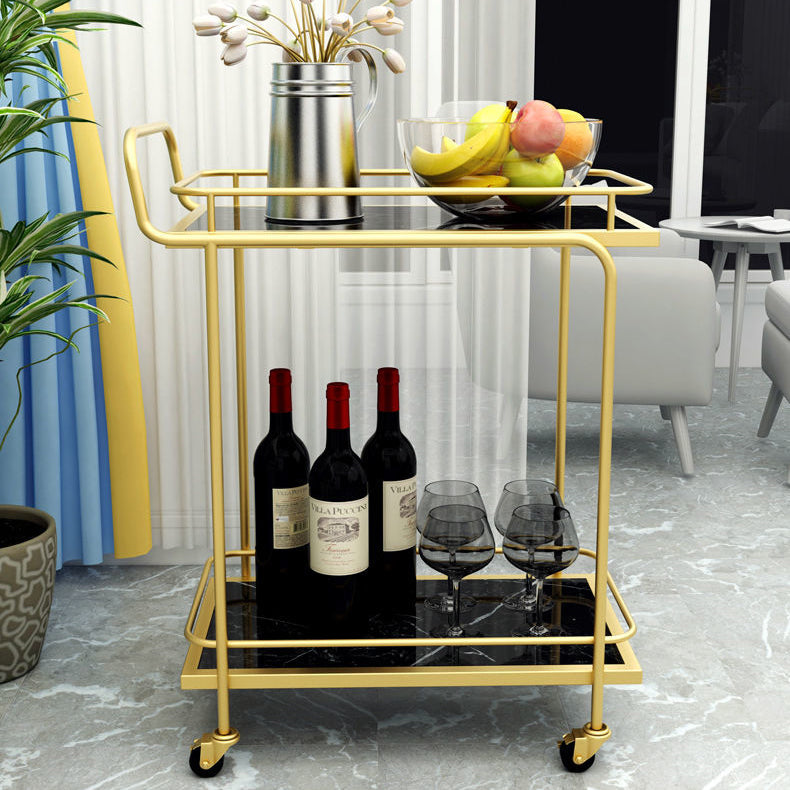 29.92"H Rolling Modern Prep Table Marble Rectangular Prep Table for Home Use